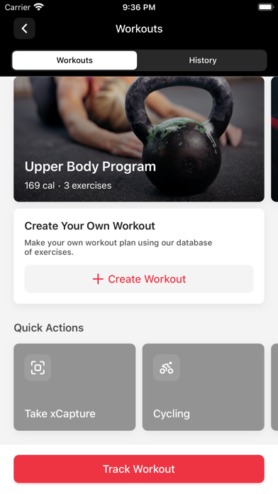 VRTX Fitness Screenshot