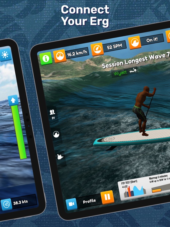 Swelldone - Virtual Row+Paddle iPad screenshot 2 - Health & Fitness app