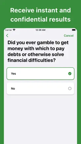 Game screenshot Gambling Addiction Test apk