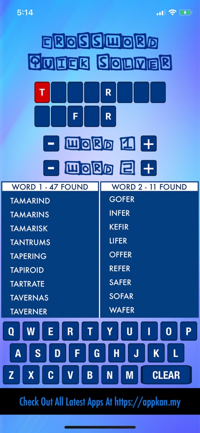 Crossword Quick Solver