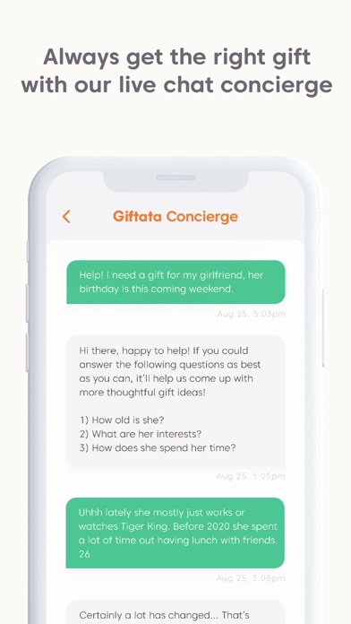 Giftata: Thoughtful Gift Ideas Screenshot