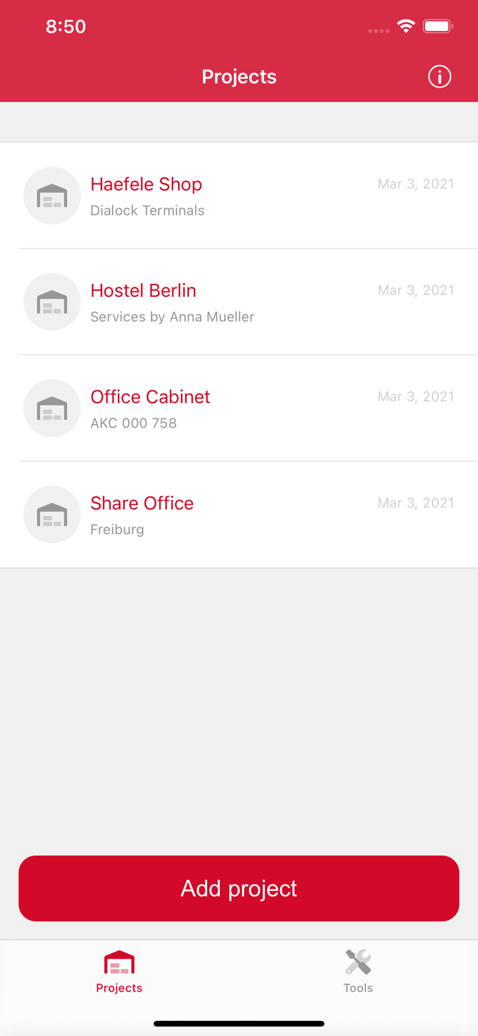 Häfele My Dialock Manager