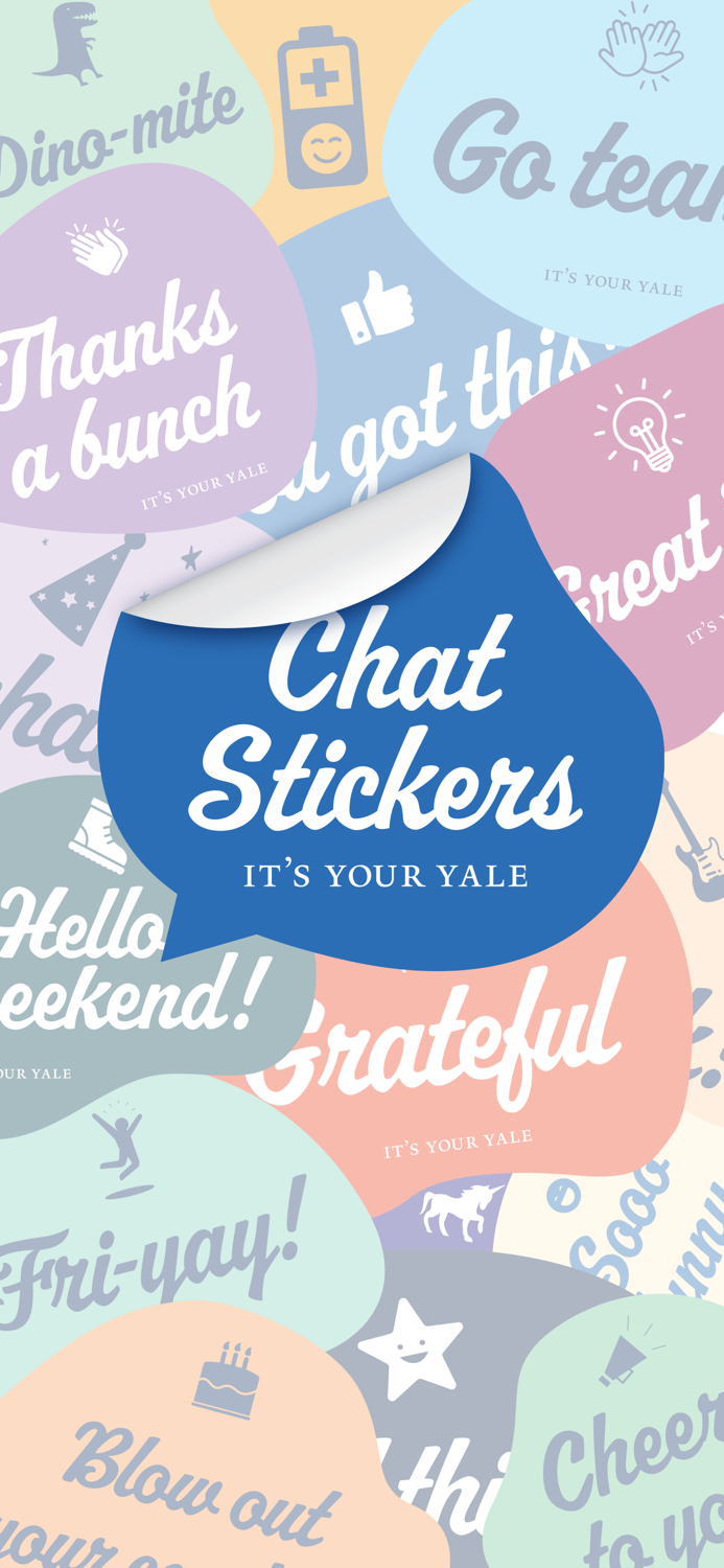Its Your Yale Chat Stickers