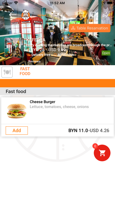 Here is Food Screenshot