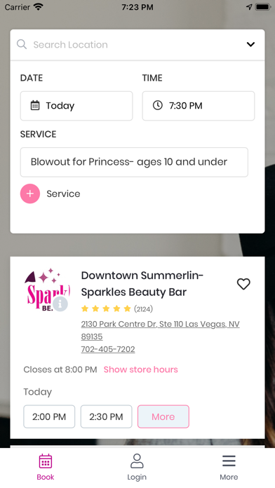 Sparkles Beauty Bar Screenshot