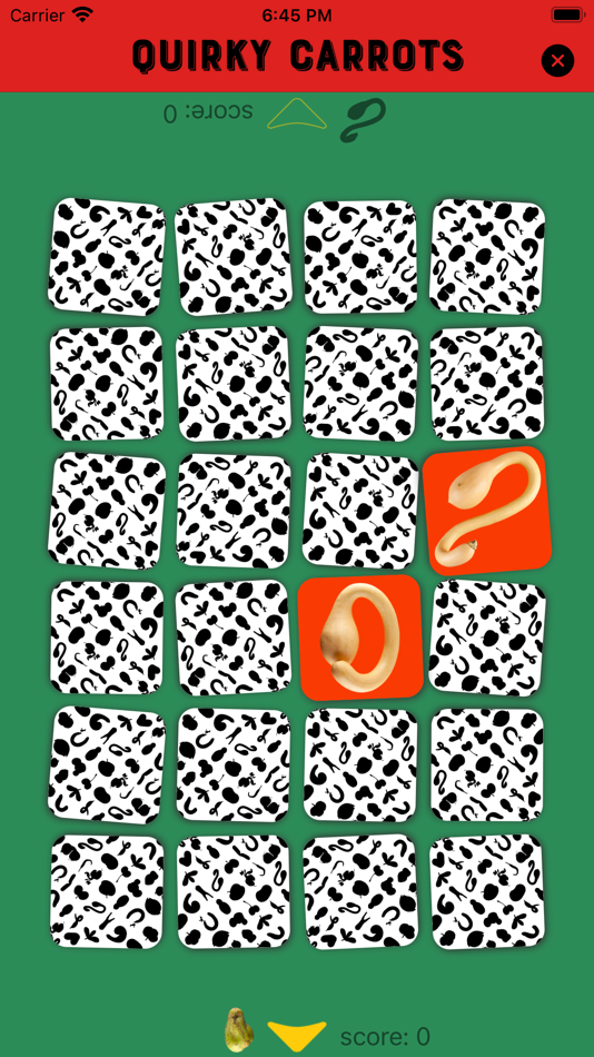 #2. Quirky Carrots Memory Game (iOS) 由: Jan Misker