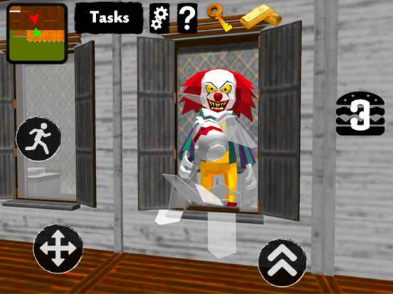 Clown Neighbor Escape iPad screenshot 7 - Games app