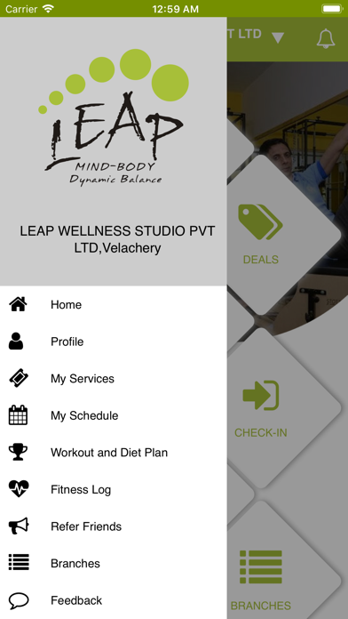 Leap Wellness Studio Screenshot