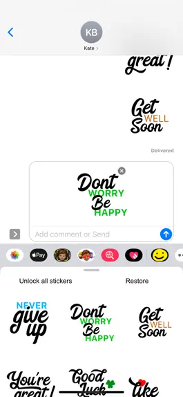 Game screenshot Handlettering Stickers apk