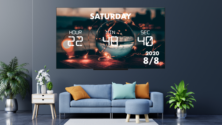Screenshot #2 pour Smart Clock:4k Live wallpaper
