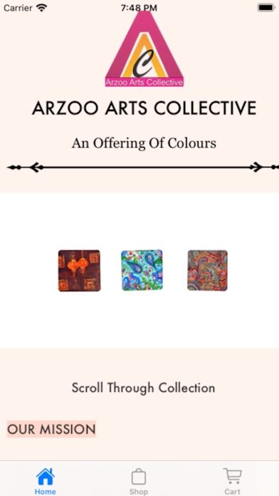 Screenshot #1 pour ArzooArtsCollective