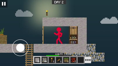 Stickman Skyland: Cube Craft Screenshot