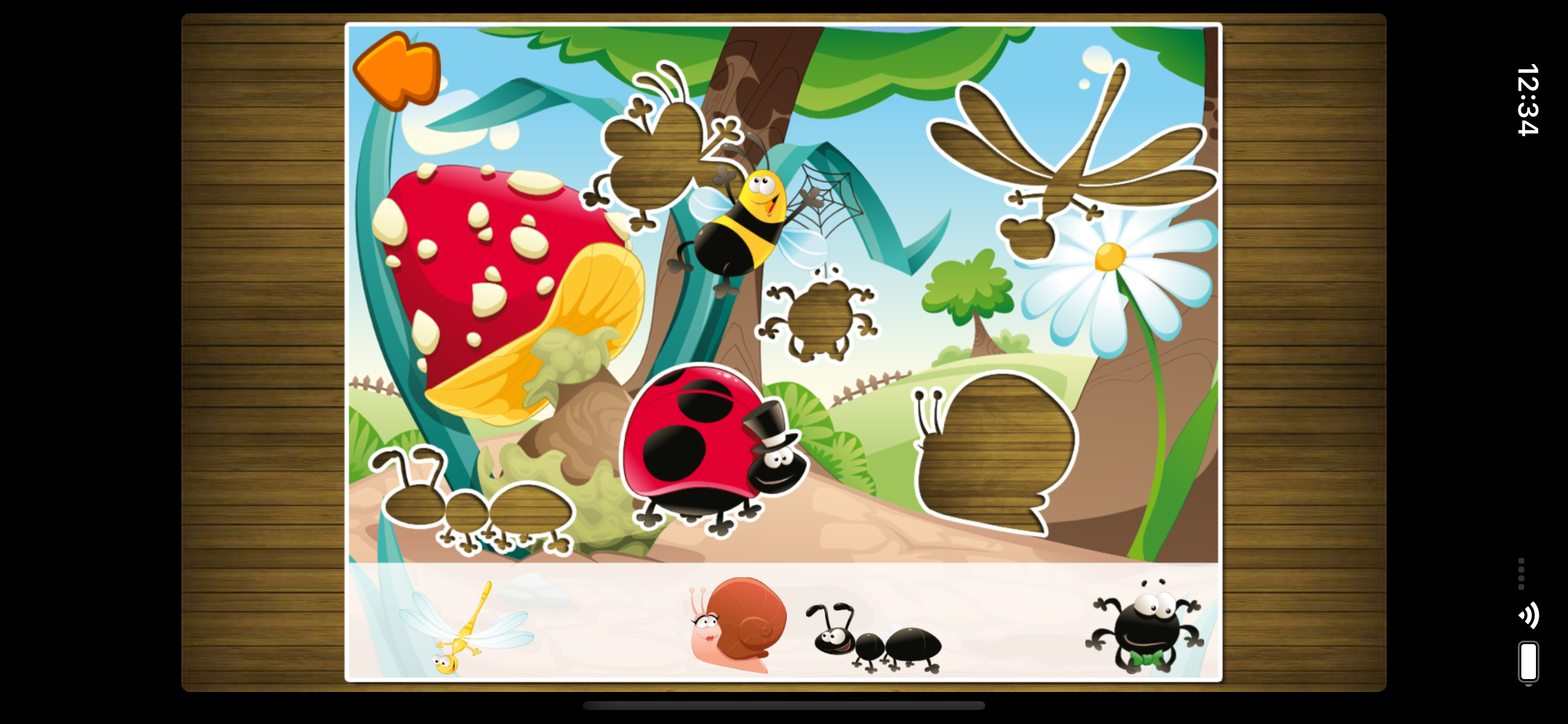 子供の動物のパズルゲーム