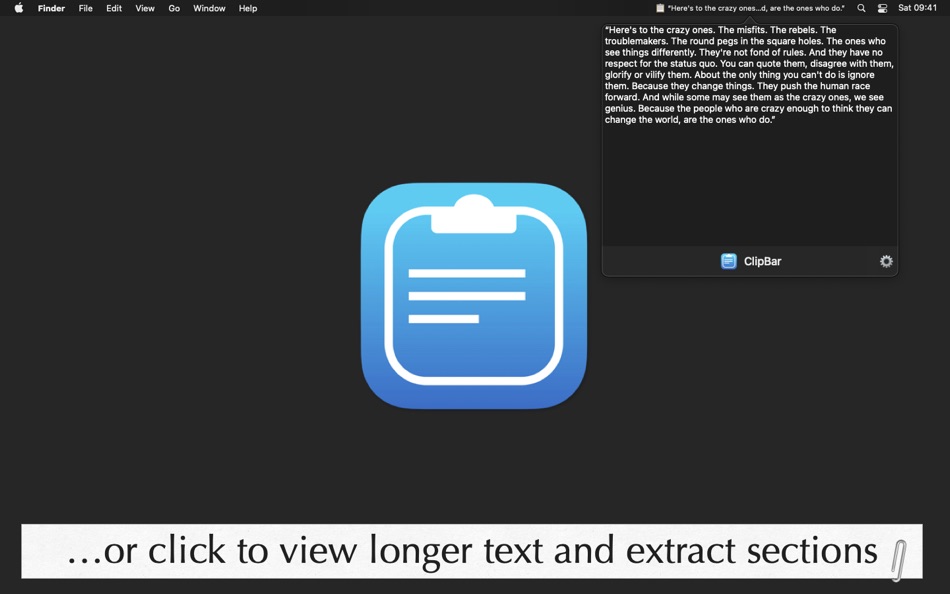 #4. ClipBar: Pasteboard Viewer (macOS) Podle: Cesare Forelli