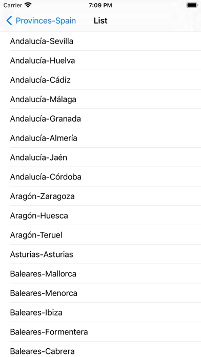 Provincias-España Screenshot