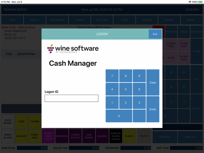 Cash Manager Mobile POS