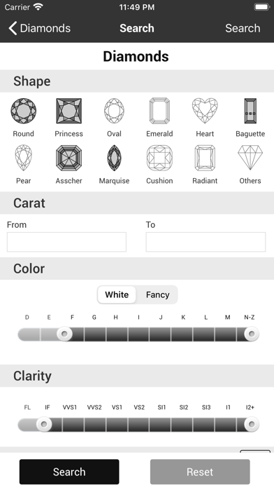 CVD Diamonds Screenshot