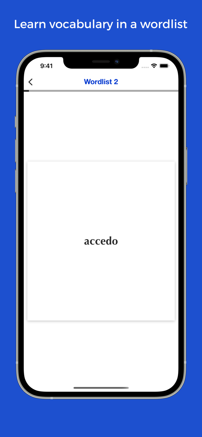 Latin vocabulary flashcards