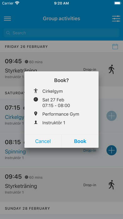 PerformanceGym Screenshot