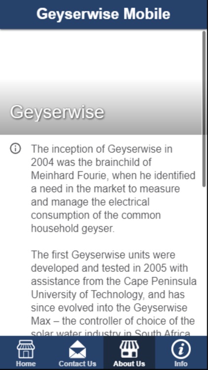Geyserwise Mobile
