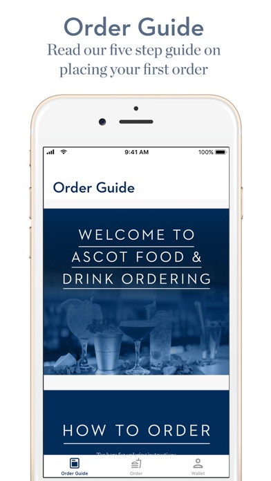 Ascot Food & Drink Ordering Screenshot