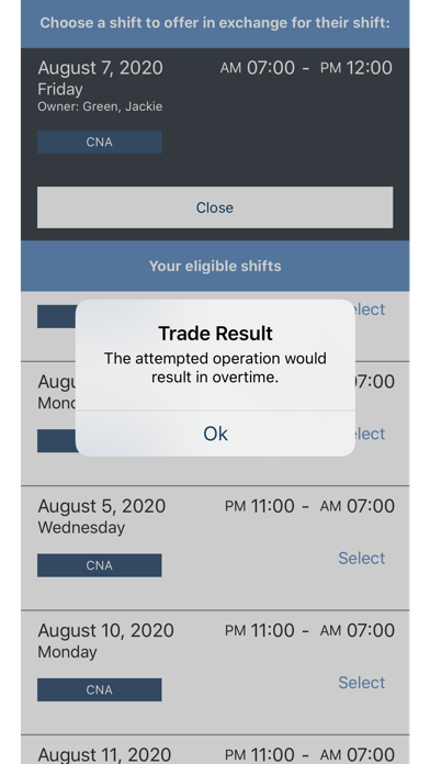 EasyShifts Screenshot