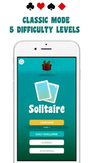 solitaire relax: classic games iphone screenshot 2