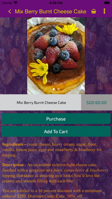 JG Cakes Screenshot