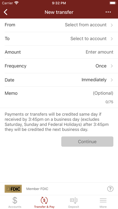 Woodford State Bank Screenshot