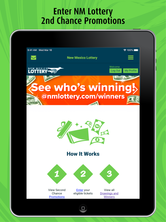 NM Lottery Play Again App