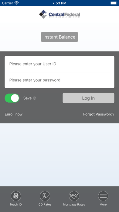 Central Federal Mobile Screenshot