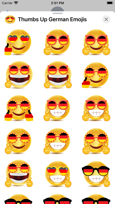 Thumbs Up German Emojis Screenshot 3 - AppWisp.com