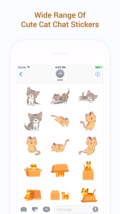 Cute Cat Chat Funny Stickers Screenshot