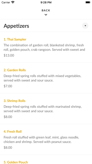 Kanok Thai Bistro Screenshot