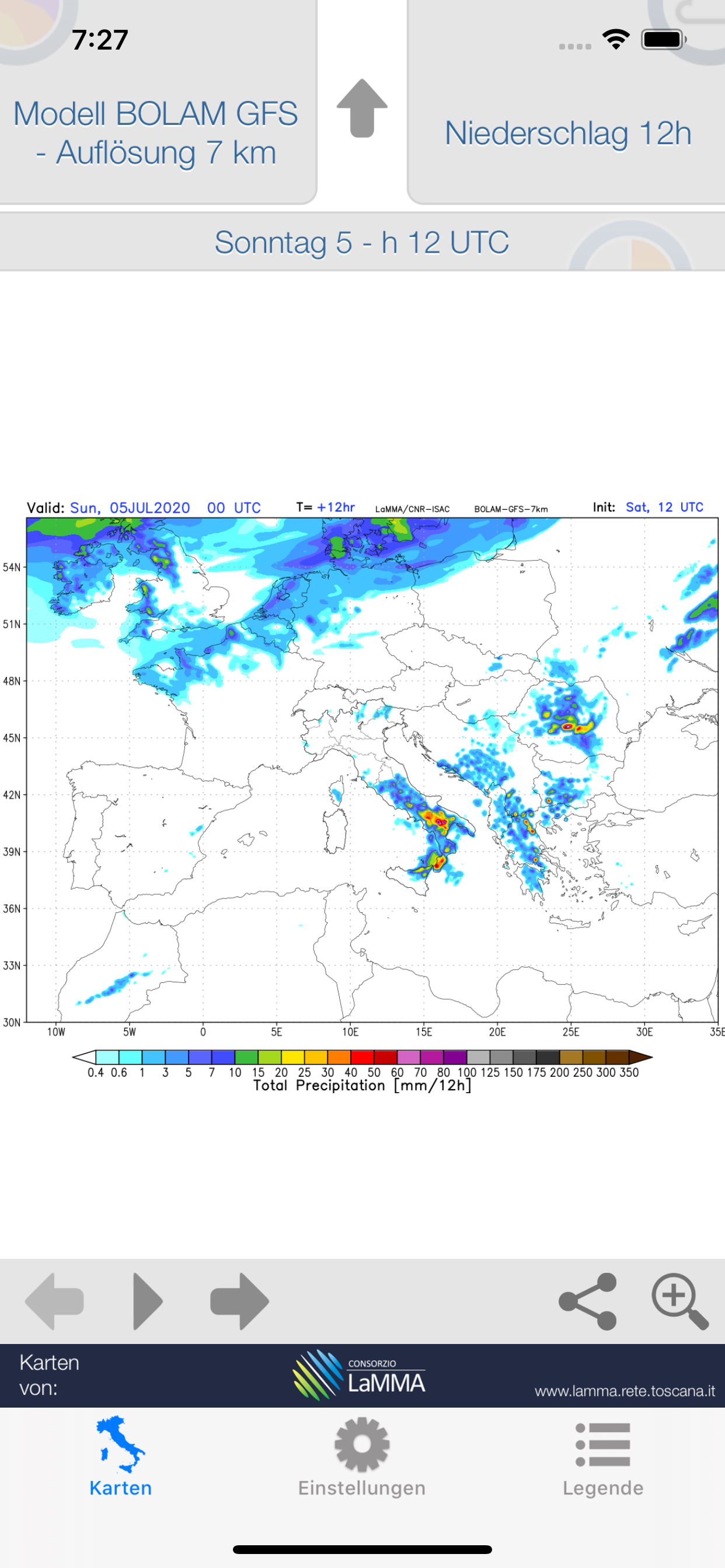 Atmosphäre WRF
