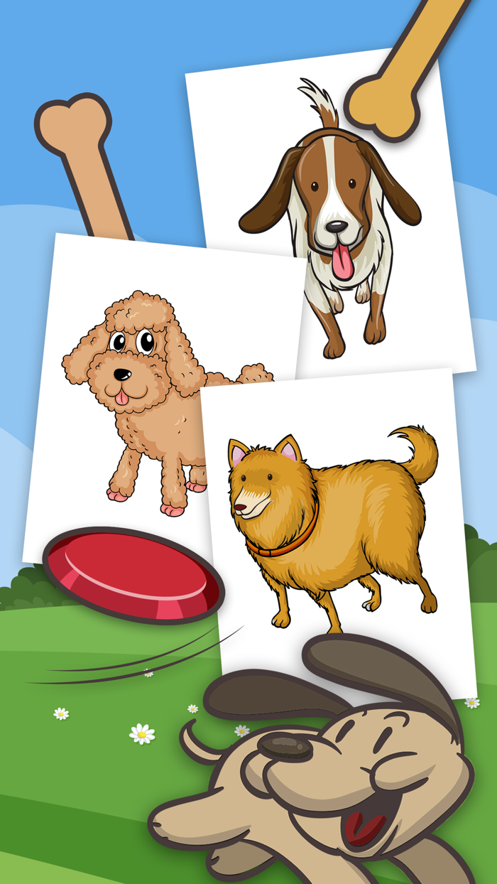 Dogs Coloring Book Game