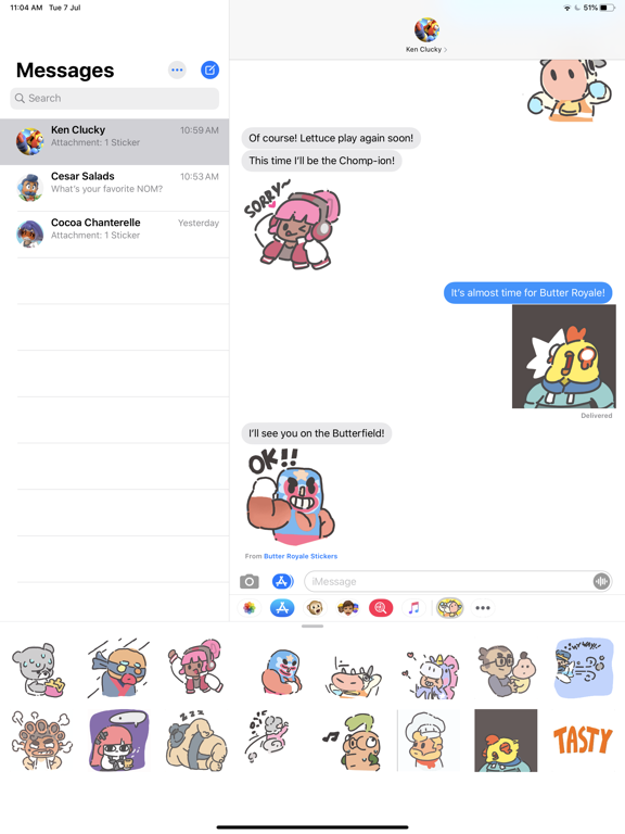 Screenshot #5 pour Butter Royale Stickers