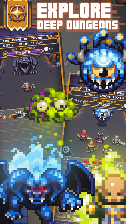 #4. Dungeoning: Epic Idle RPG (iOS) Podle: Gunslinger Studios Inc.