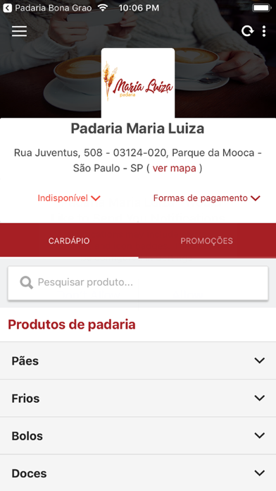 Padaria Maria Luiza Screenshot