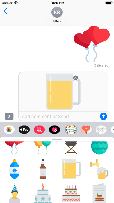 Celebration Stickers Amazing Screenshot