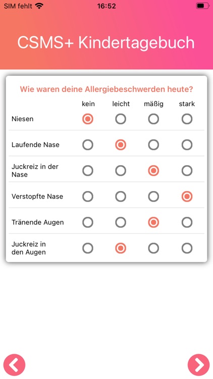 CSMS+ Kindertagebuch