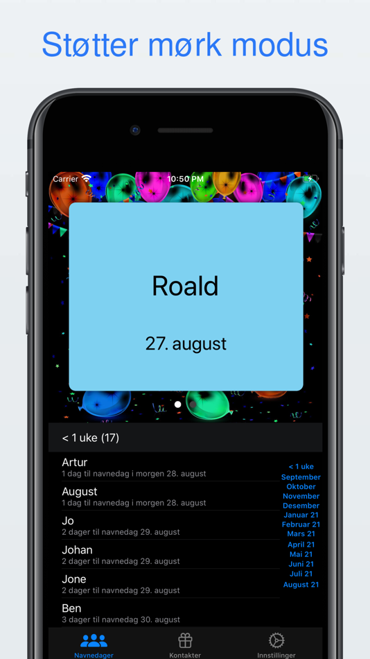 #6. Navnedag (iOS) Podle: Runar Ovesen Hjerpbakk