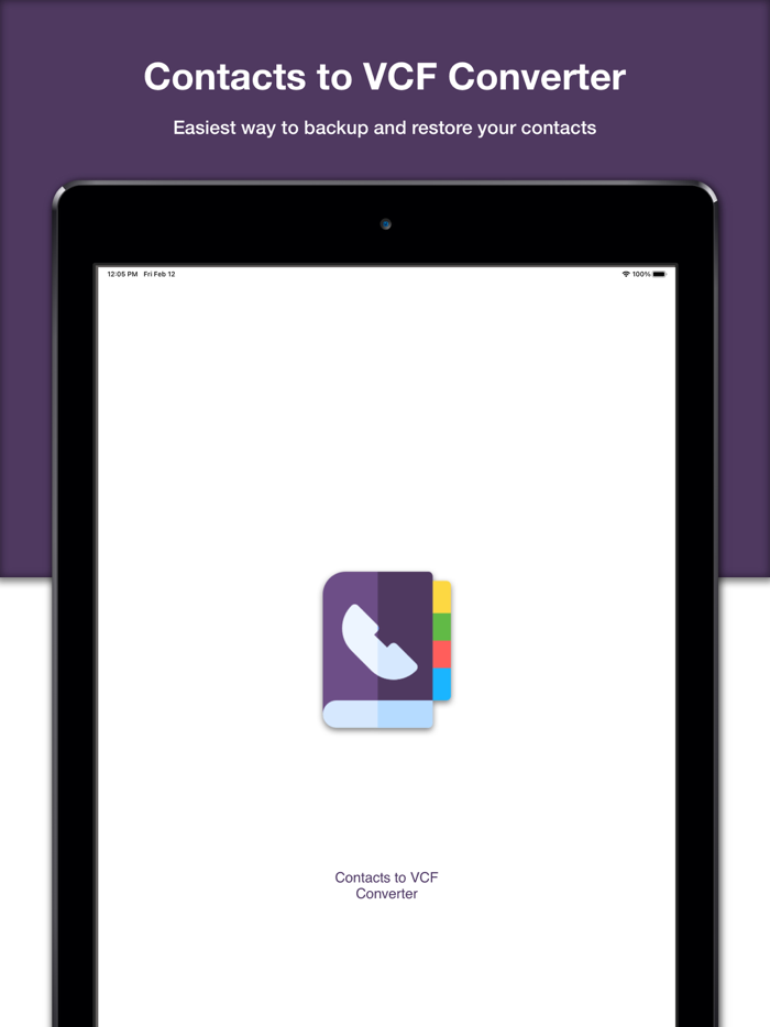 Contacts to VCF Converter