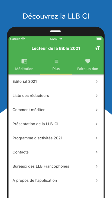 Lecteur de la Bible 2021 Screenshot