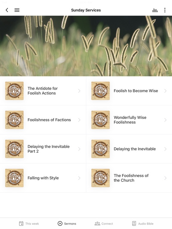 High Point Baptist Church iPad screenshot 2 - Education app