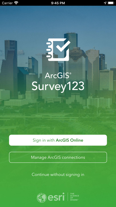 ArcGIS Survey123 Screenshot