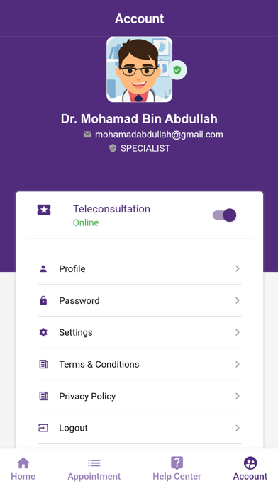 TrueCare2U Healthcare Provider Screenshot