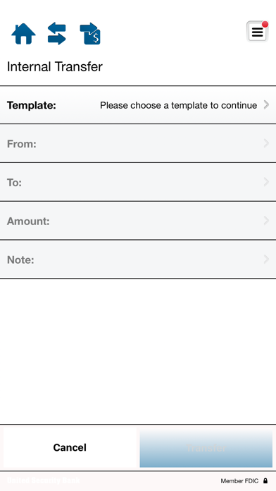 United Security Bank eBiz Screenshot