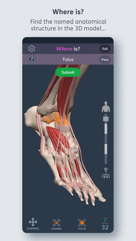 Primal's 3D Human Anatomy Quiz screenshot 2 of 4