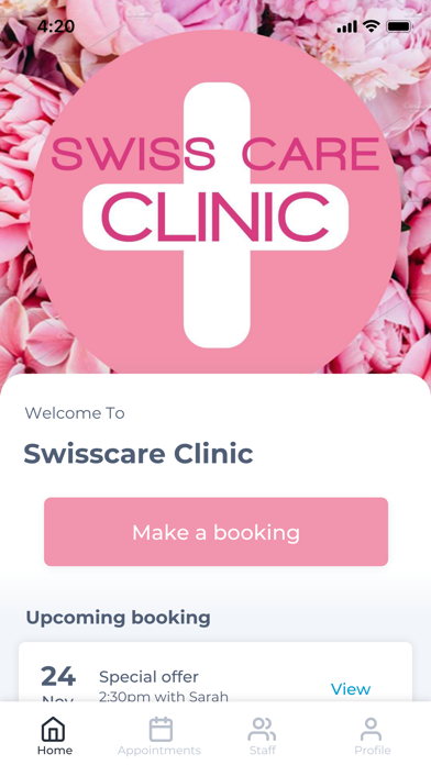 Swiss-Care Clinic Screenshot